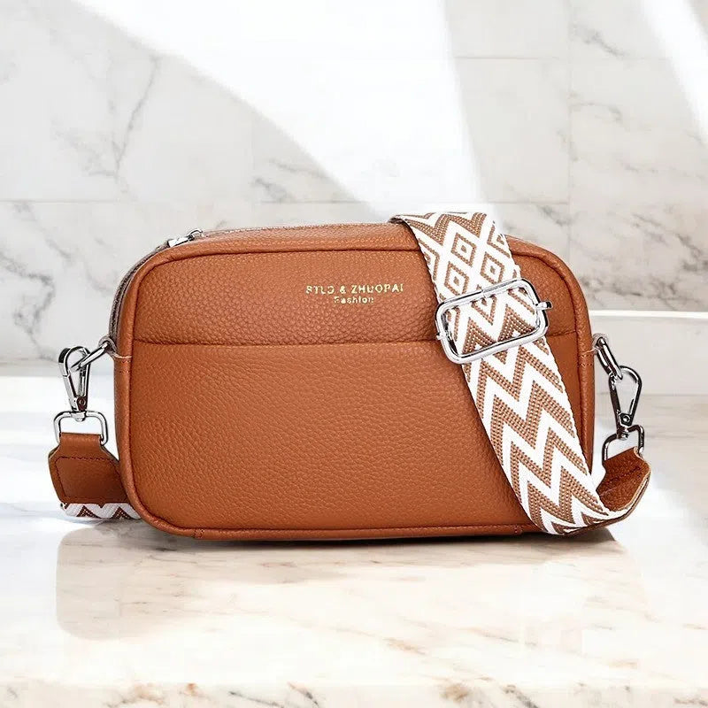 Bolso Bandolera de Cuero Vintage Colores