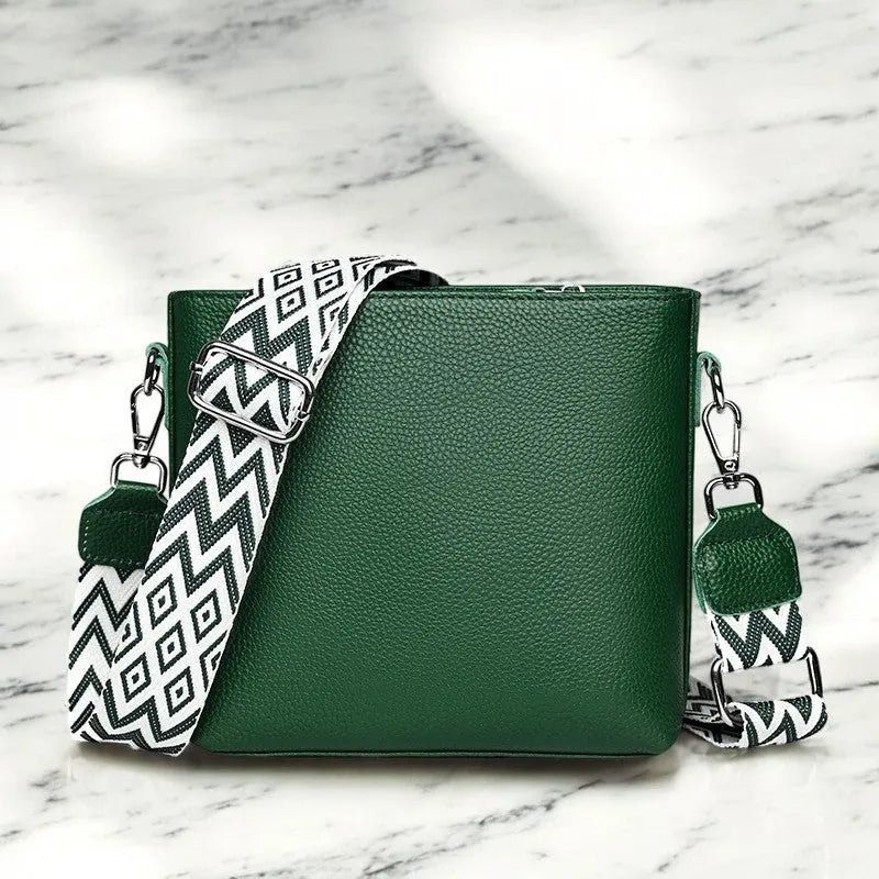 Bolso Bandolera de Cuero de Colores