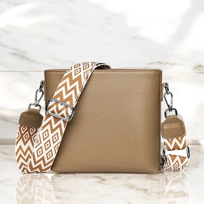 Bolso Bandolera de Cuero de Colores