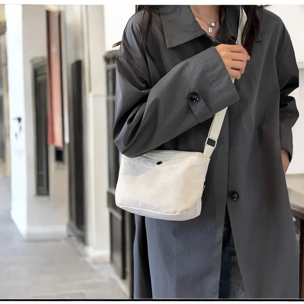 Bolso Bandolera de Lona Vintage