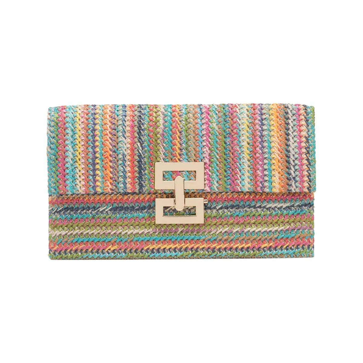 Bolso Clutch de Paja Colores