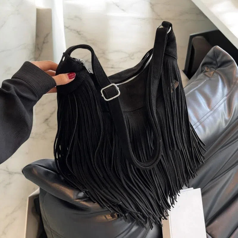 Bolso Flecos Vaquero