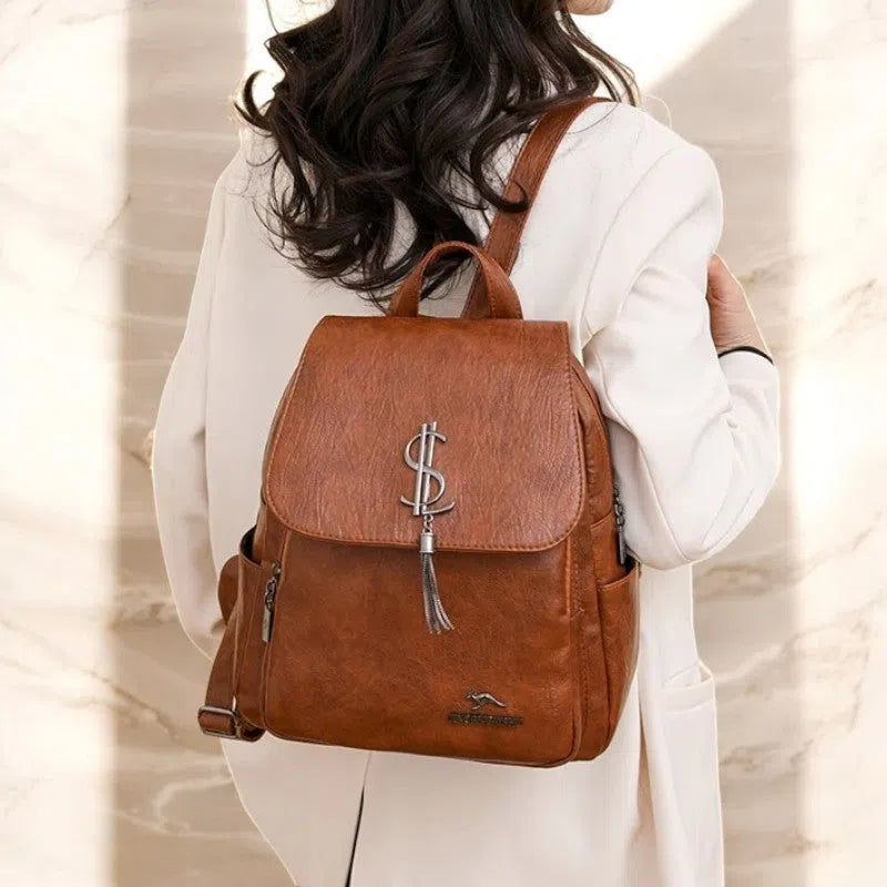 Bolso Mochila Premium de Cuero