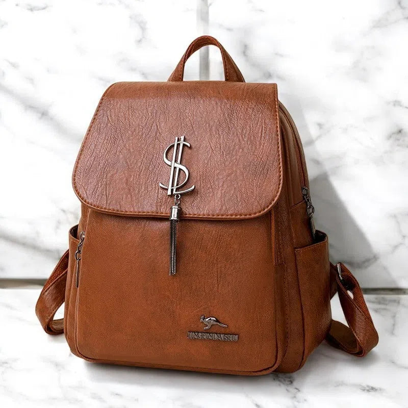 Bolso Mochila Premium de Cuero