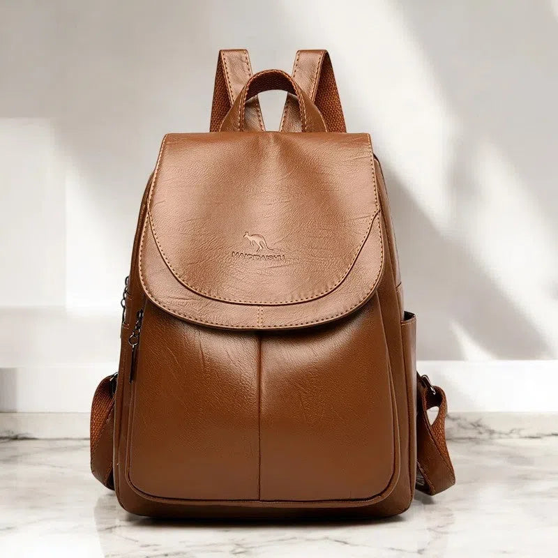 Bolso Mochila de Cuero PU con Diseño Moderno