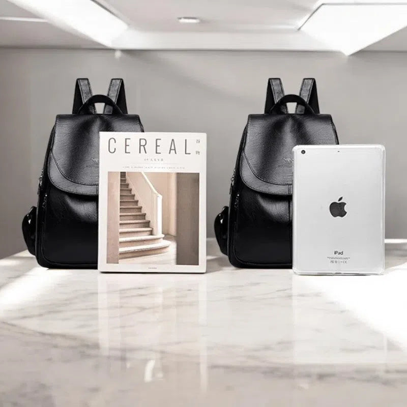 Bolso Mochila de Cuero PU con Diseño Moderno