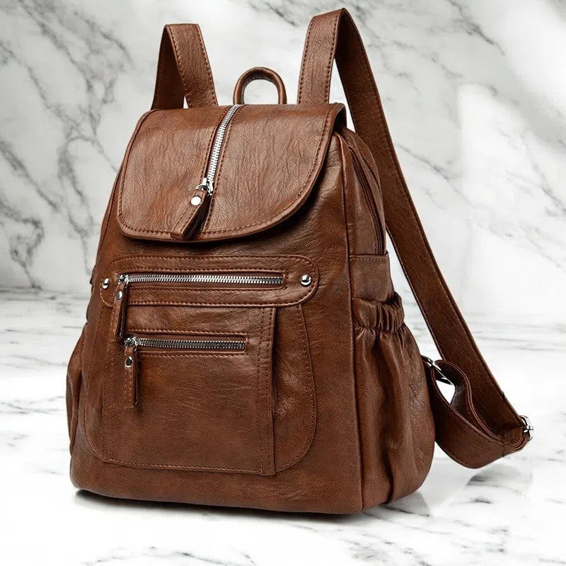 Bolso Mochila de Cuero Premium