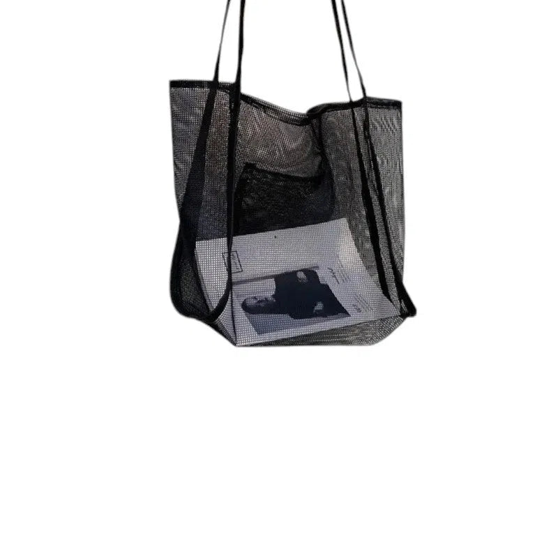 Bolso Playa de Malla con Diseño Ligero y Versátil