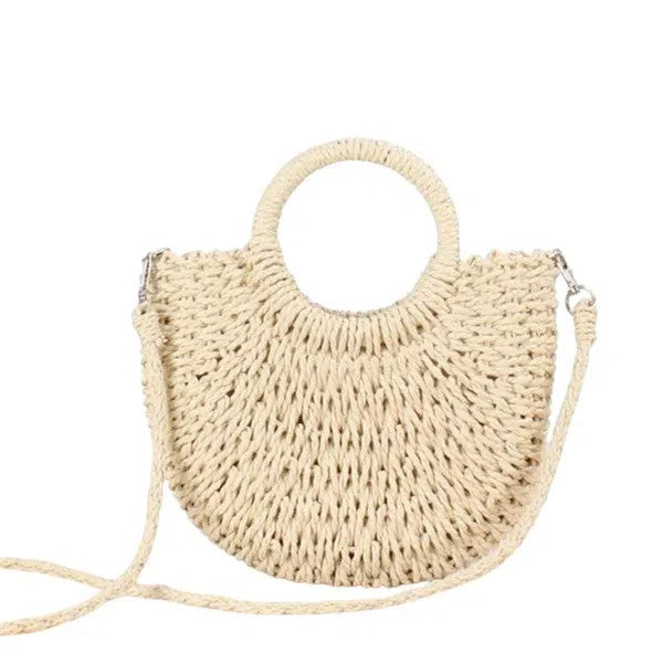 Bolso Rafia Media Luna