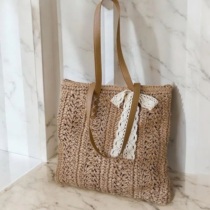 Bolso Rafia con Moño