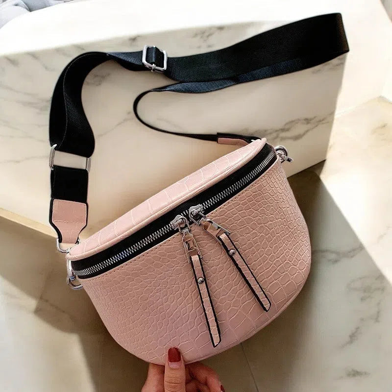 Bolso Riñonera Diseño Cocodrilo de Colores