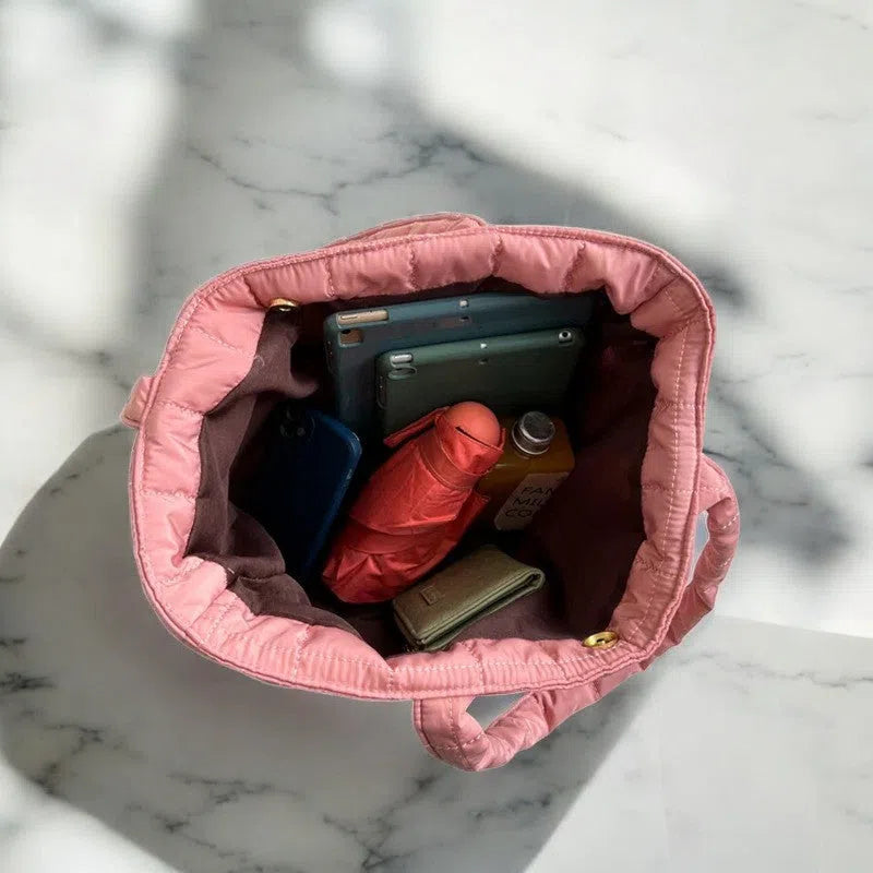 Bolso Shopper Acolchado Casual Colorido