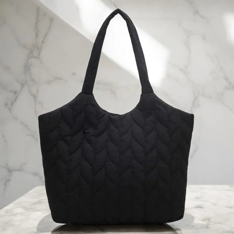 Bolso Shopper Acolchado de Broche