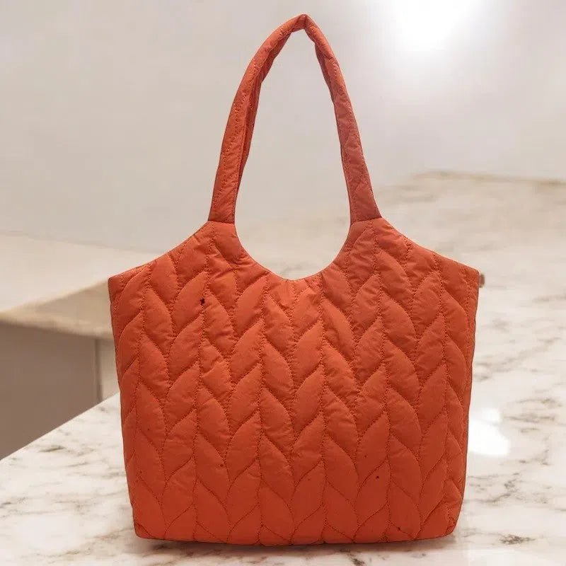 Bolso Shopper Acolchado de Broche