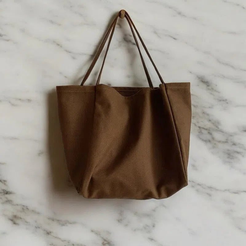 Bolso Shopper Amplio Elegante Café