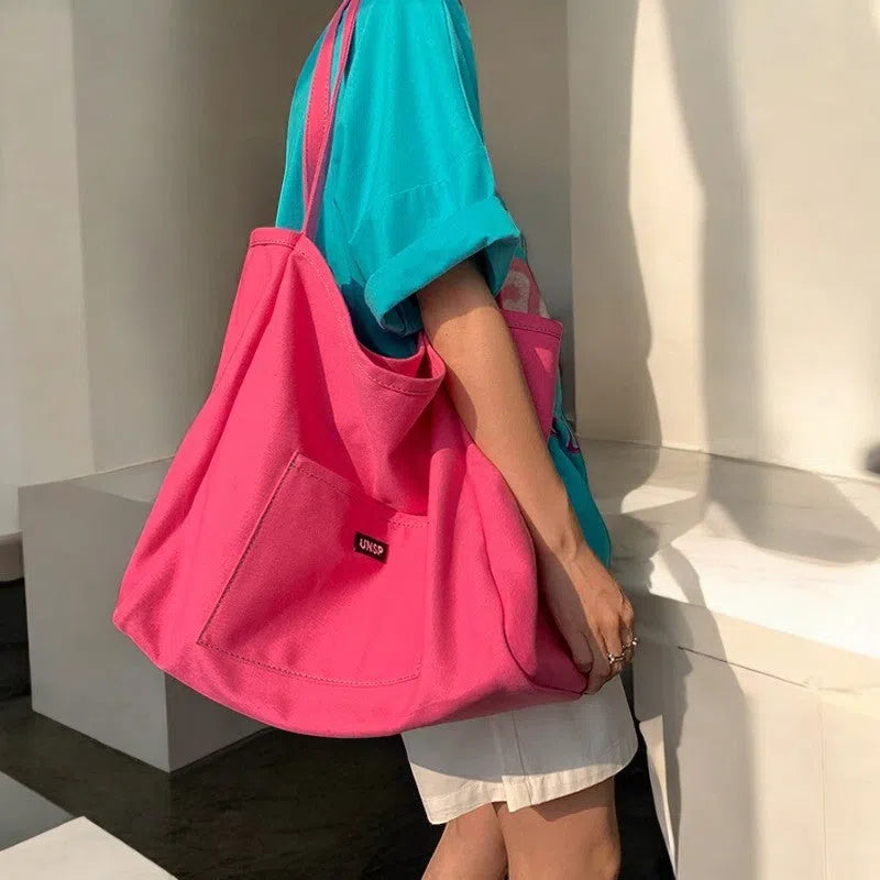 Bolso Shopper Amplio Neón