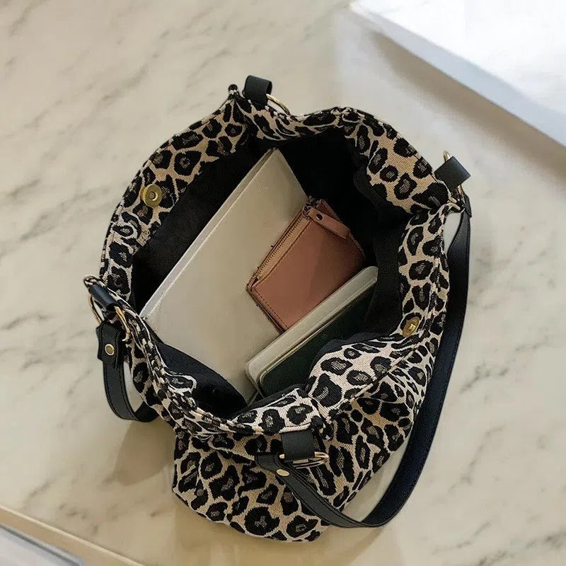 Bolso Shopper Estampado de Leopardo