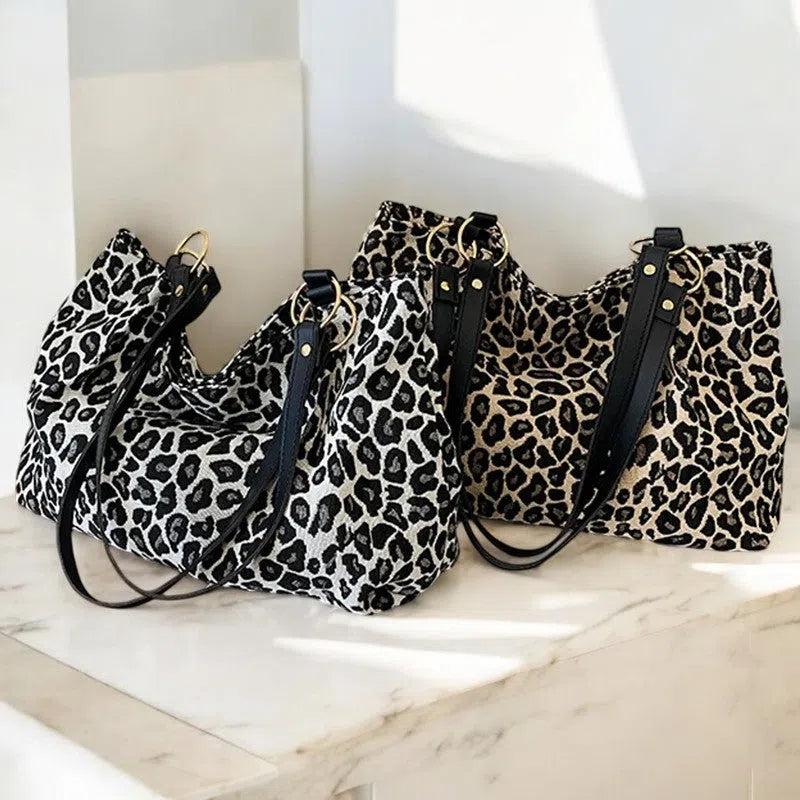Bolso Shopper Estampado de Leopardo