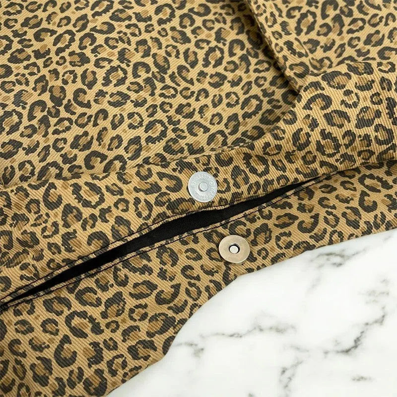 Bolso Shopper de Lona Leopardo