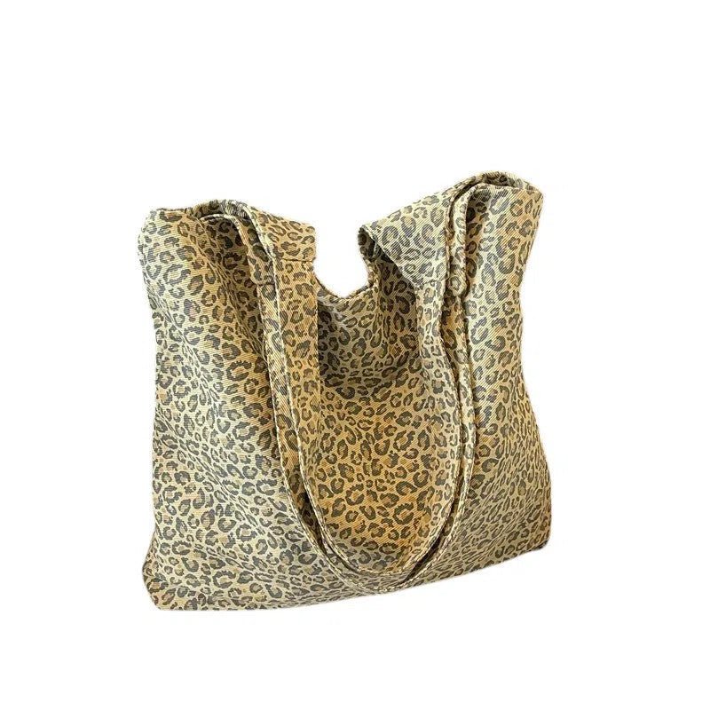 Bolso Shopper de Lona Leopardo