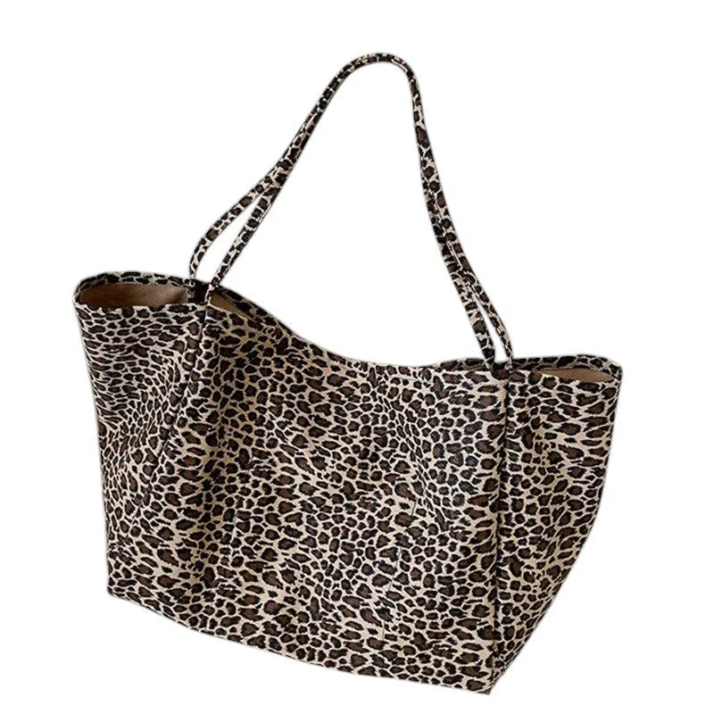 Bolso Shopper de Lona Leopardo