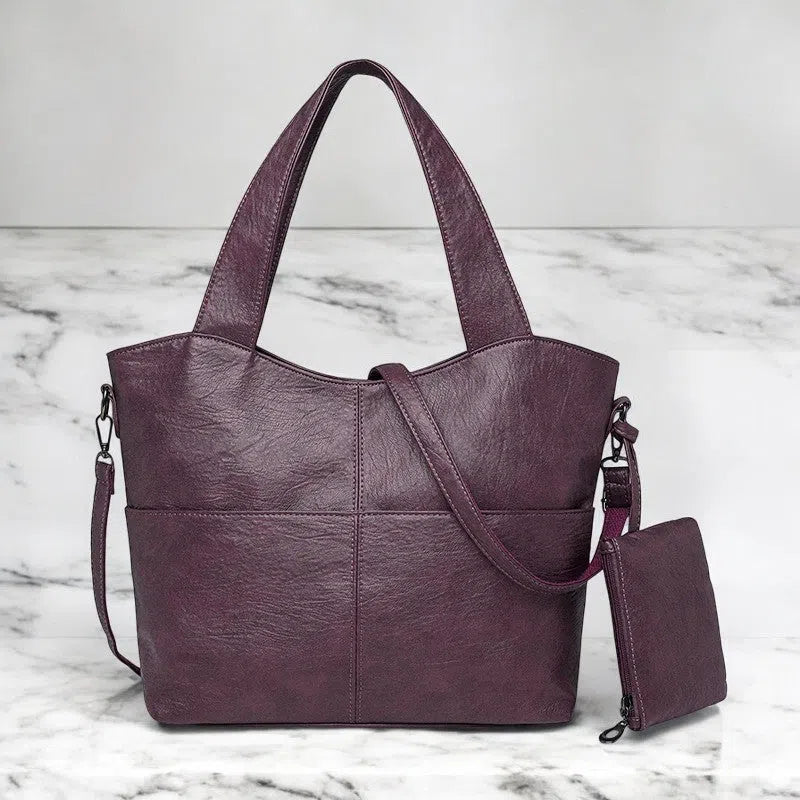 Bolso Shopper de Piel Sintética de Colores