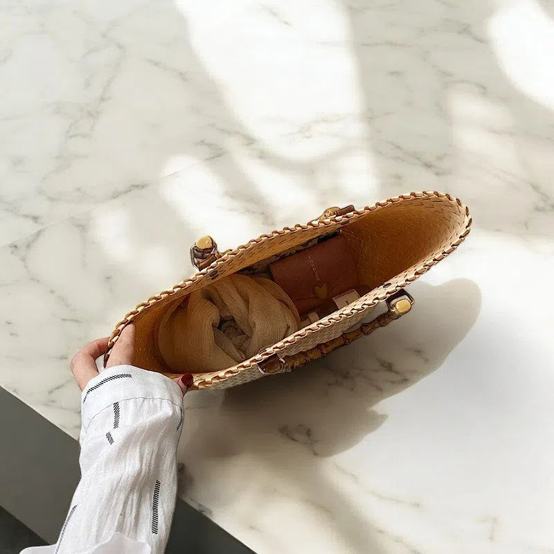 Bolso Shopper de Rafia para Playa