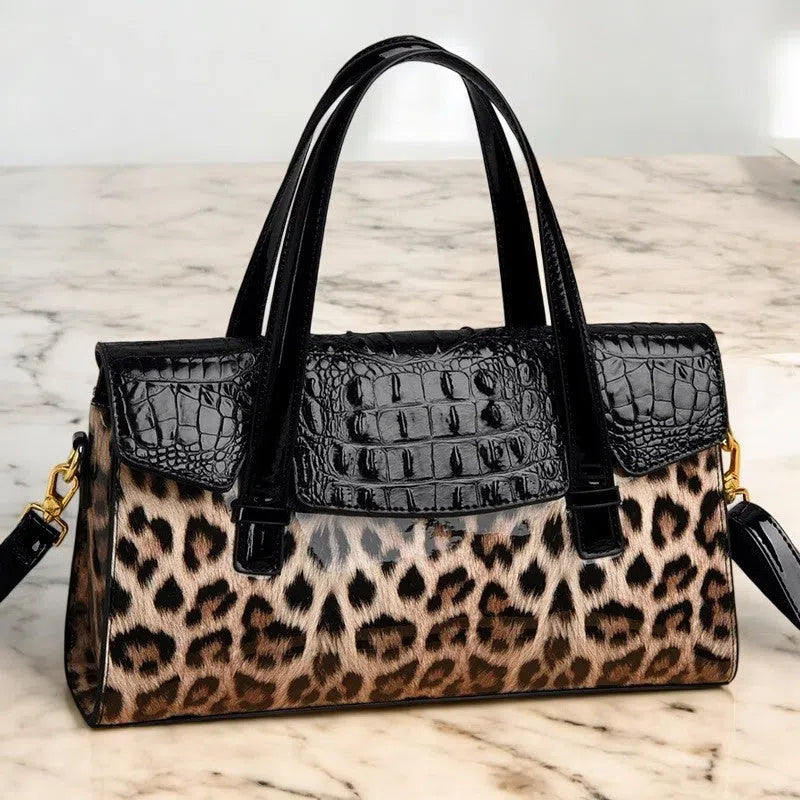 Bolso Tote Bag Minimalista Leopardo