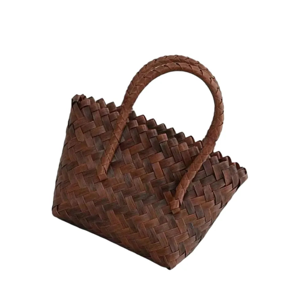 Bolso Tote Mini Tejido de Paja