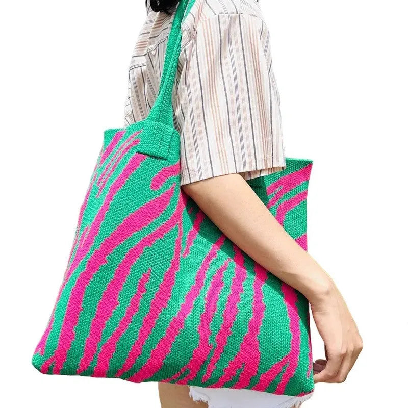 Bolso Tote a Crochet de Zebra
