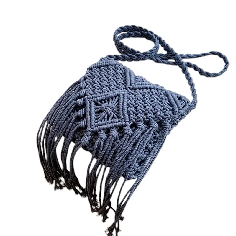 Bolso bandolera de algodón tejido – Color y estilo vibrante para tu día a día