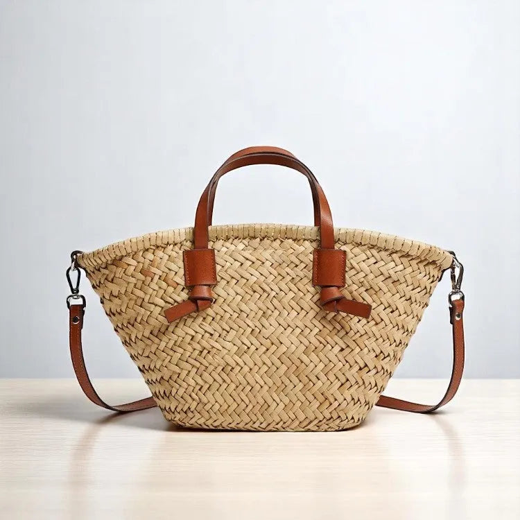 Bolso de Rafia Estilo Ibicenco