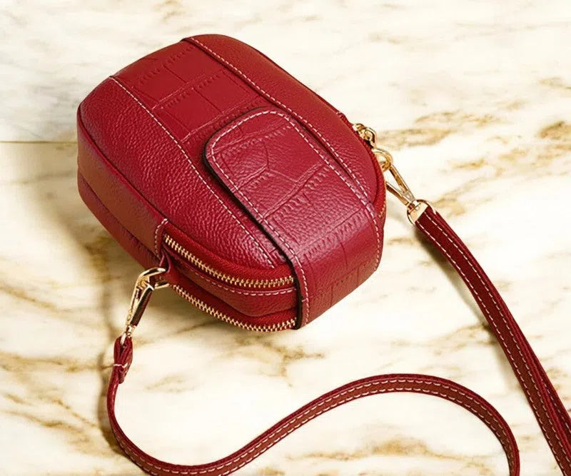 Bolso para Móvil PU Vintage Básico Rojo