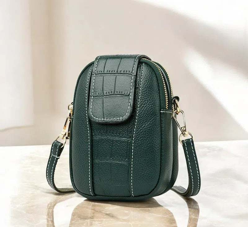 Bolso para Móvil PU Vintage Básico Verde