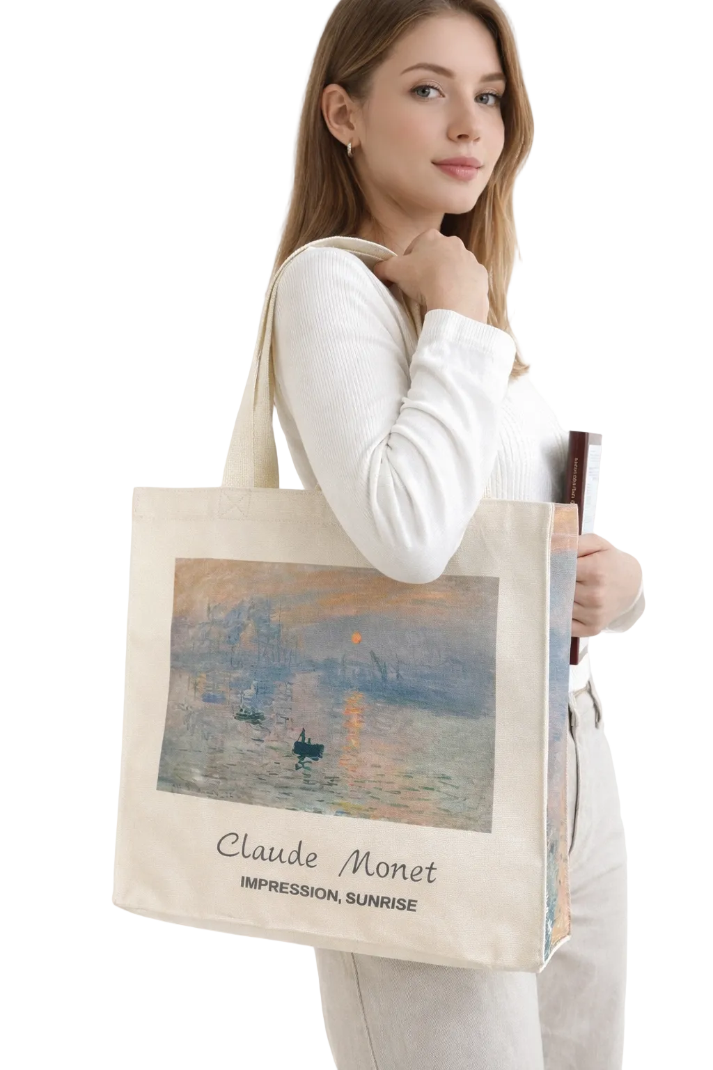 Bolso Tote Vintage Amanecer Sunrise – Lona Amplia y Elegante