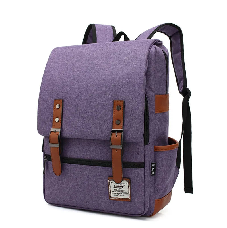 Mochila Morada de Lona: Elegancia Sofisticada para tu Vida Diaria