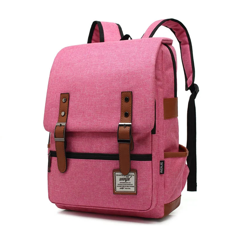 Mochila Rosa de Lona Premium: El Toque Fashion y Funcional que Tu Estilo Necesita