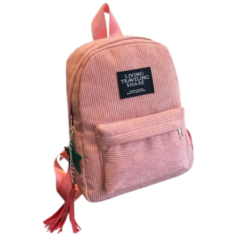 Mochila de Pana Elegante para Mujer – Estilo y Confort en Cada Salida