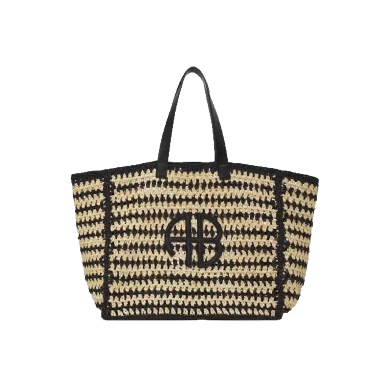 RIO Maxi Straw Tote – Beach Bag with Striped Design and Urban Style