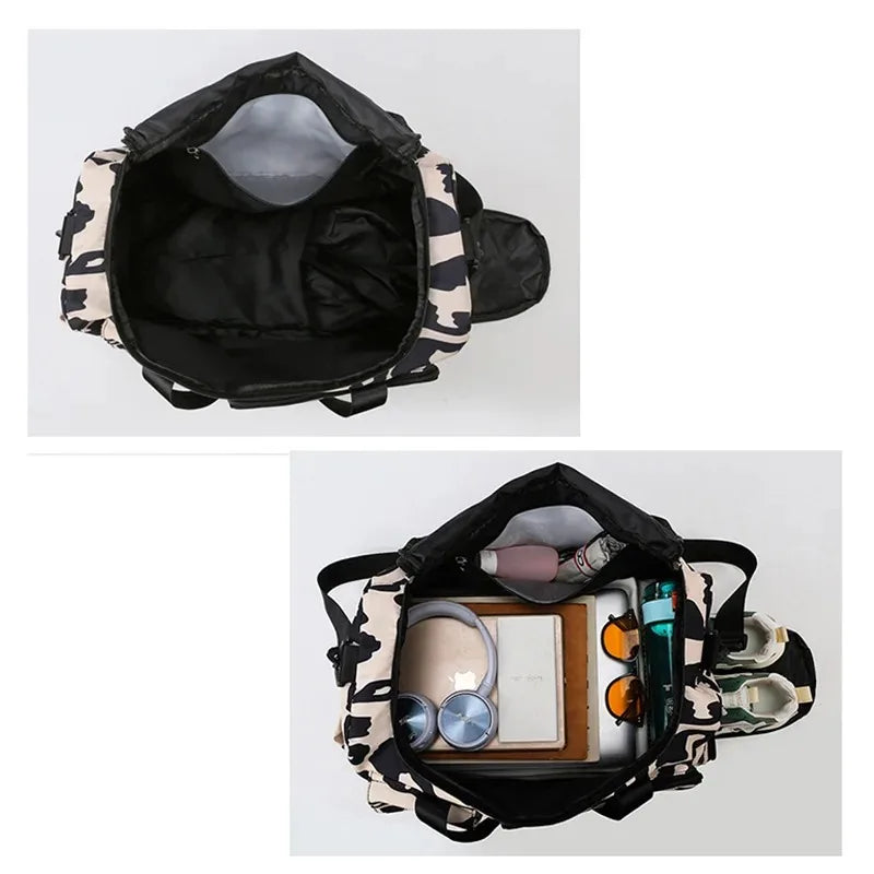 Bolsa de Viaje Leopardo para Mujer – Estilo Salvaje y Gran Capacidad