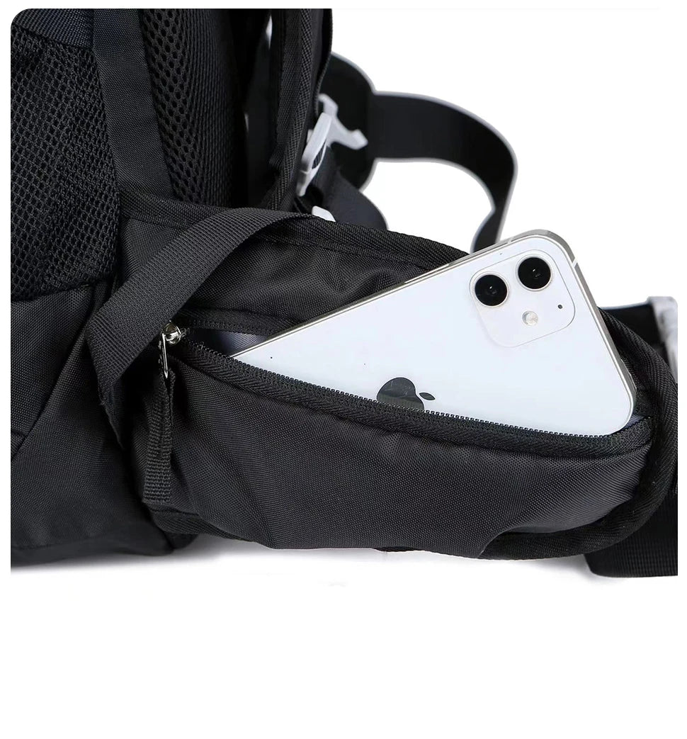 WEST TUNE 50L Black Hiking Backpack - Durable, Waterproof, and Professional