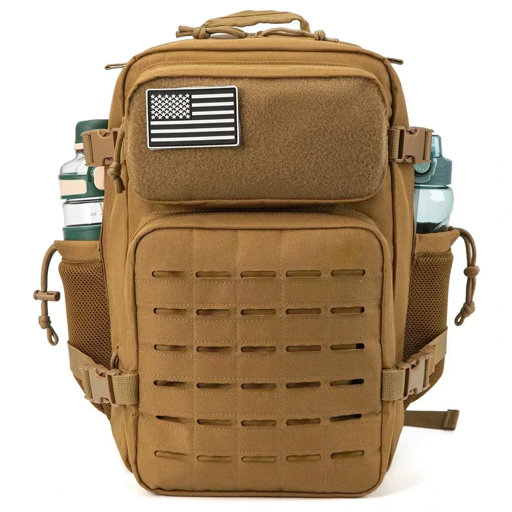 45L Khaki Tactical Backpack – Outdoor Style and Versatile Functionality