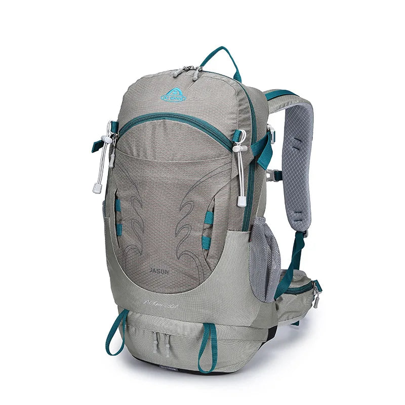 Mochila Deportiva 30L Gris Impermeable – Ultraligera y Outdoor