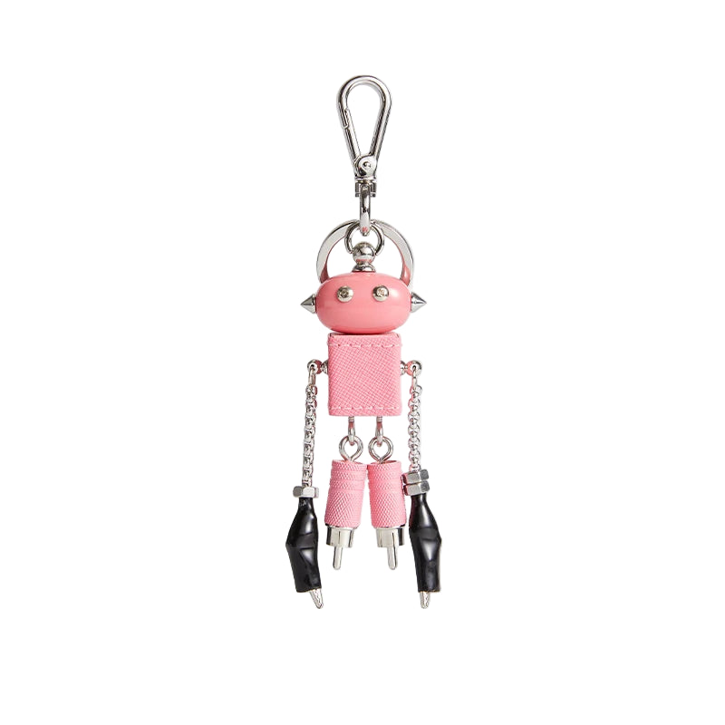 Premium Leather Robot Pendant Charm – Choose Your Favorite Color 