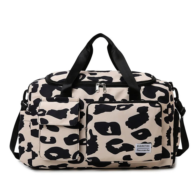 Bolsa de Viaje Leopardo para Mujer – Estilo Salvaje y Gran Capacidad