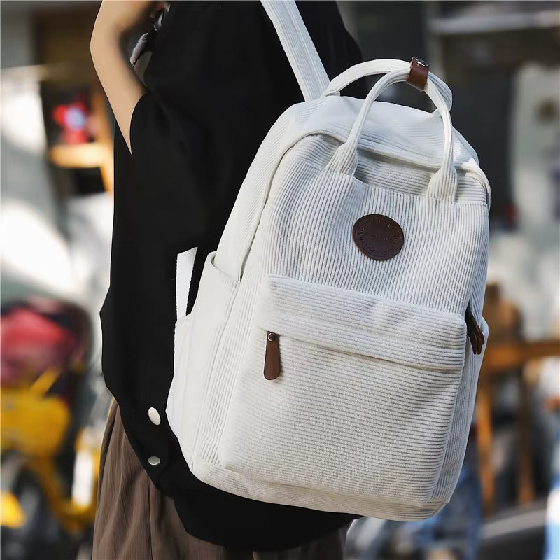 Ultralight Corduroy Backpack – Casual Style and Everyday Comfort
