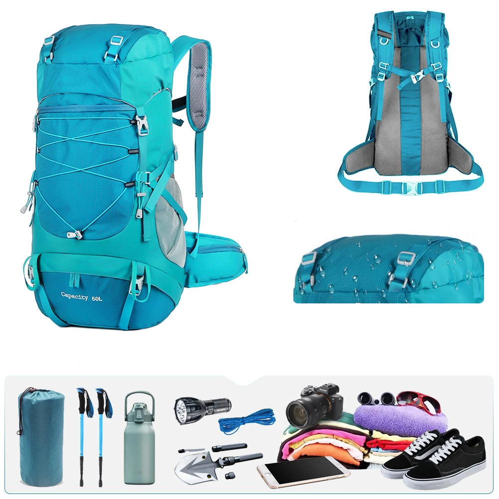 WEST TUNE 50L Hiking Backpack – Waterproof, Lightweight, and Professional