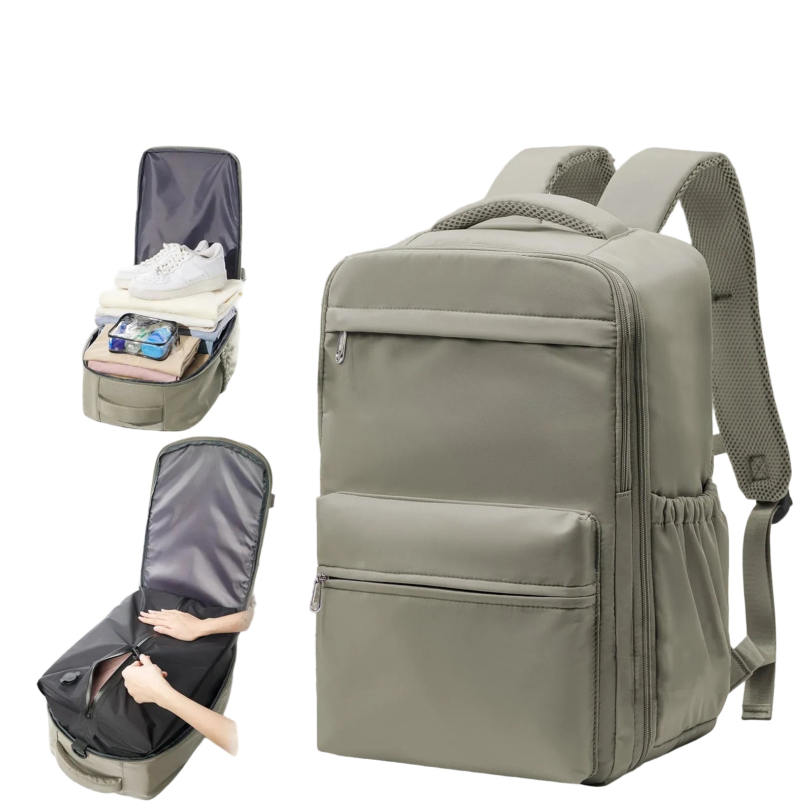 Large Capacity Unisex Backpack with Laptop Compartment