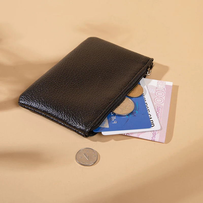 Monedero Pequeño con Cremallera Textura Lichi