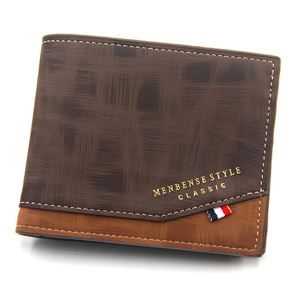 Cartera Clásica Bicolor con Monedero para Hombre
